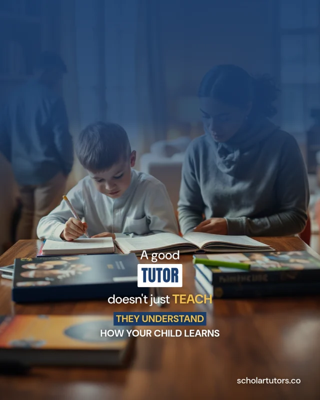 Scholar Tutors post: A good tutor doesn't just teach: a tutor and a boy reading