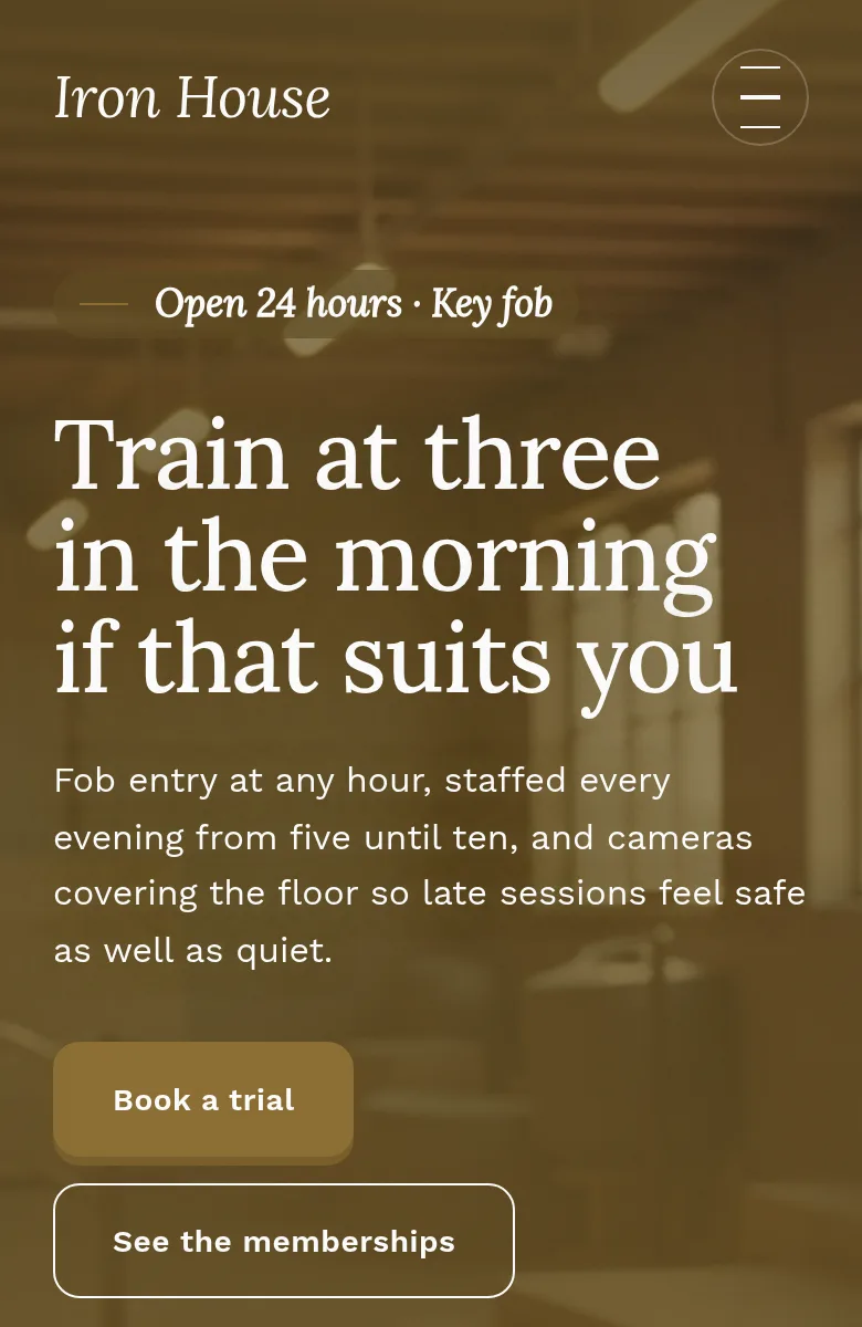 Iron House website