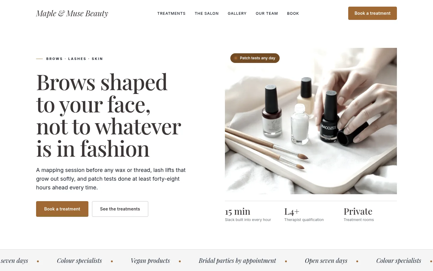 Beauty salon