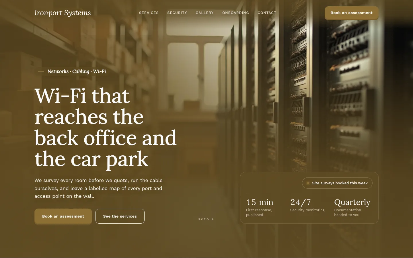 The Ironport Systems website, as a visitor sees it