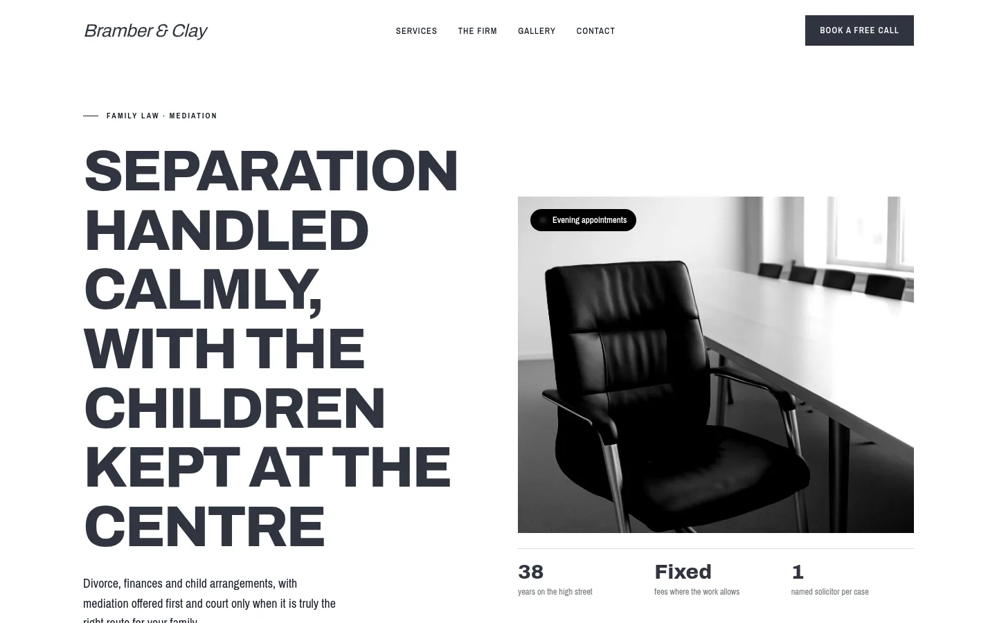 The Bramber & Clay website, as a visitor sees it