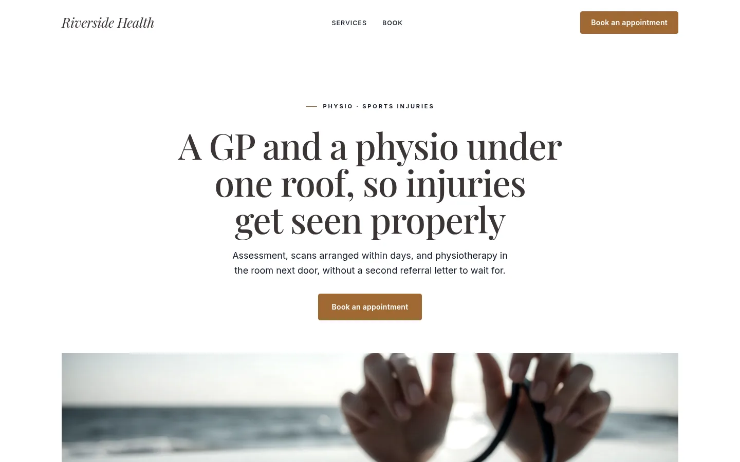 The Riverside Health website, as a visitor sees it